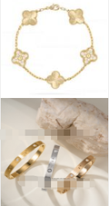 621429569 Vintage Alhambra Bracelet and Love Bracelet