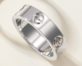 621429611 LOVE Ring Classic Mondel White Gold
