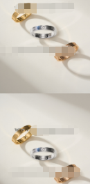 621429642 LOVE Ring Small Mondel With 1 Diamonds